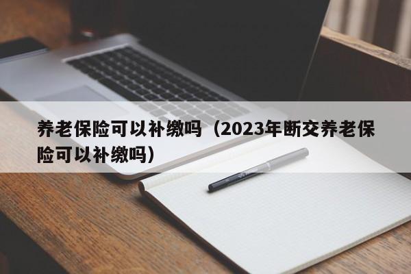 养老保险可以补缴吗（2023年断交养老保险可以补缴吗） 第1张