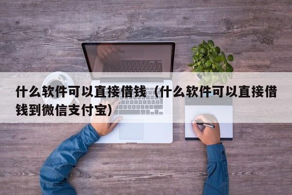 什么软件可以直接借钱（什么软件可以直接借钱到微信支付宝）